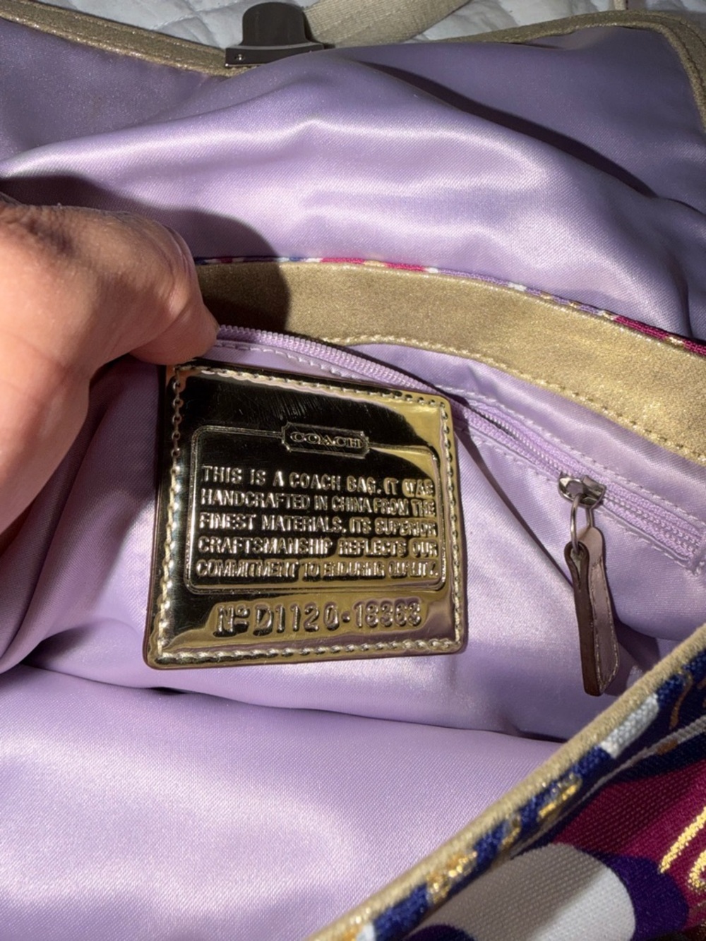 Coach Poppy graffiti print purse - Picture 9 of 10